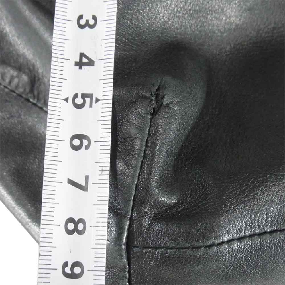 CHROME HEARTS クロムハーツ（原本無） DRW STRNG SACK ドローストリング レザー サック ブラック系【中古】