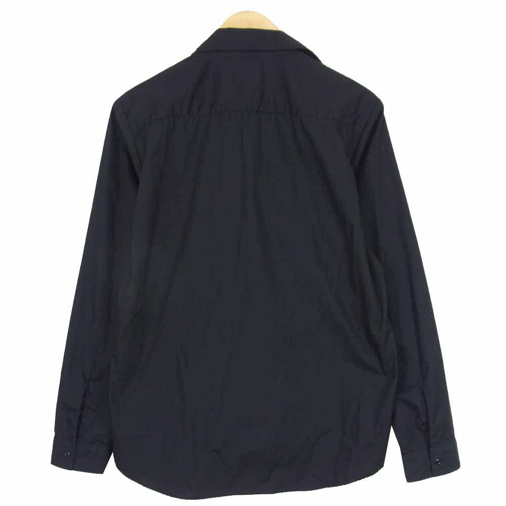 WACKO MARIA ワコマリア ワッペン付き 長袖 シャツ ブラック系 L【中古】