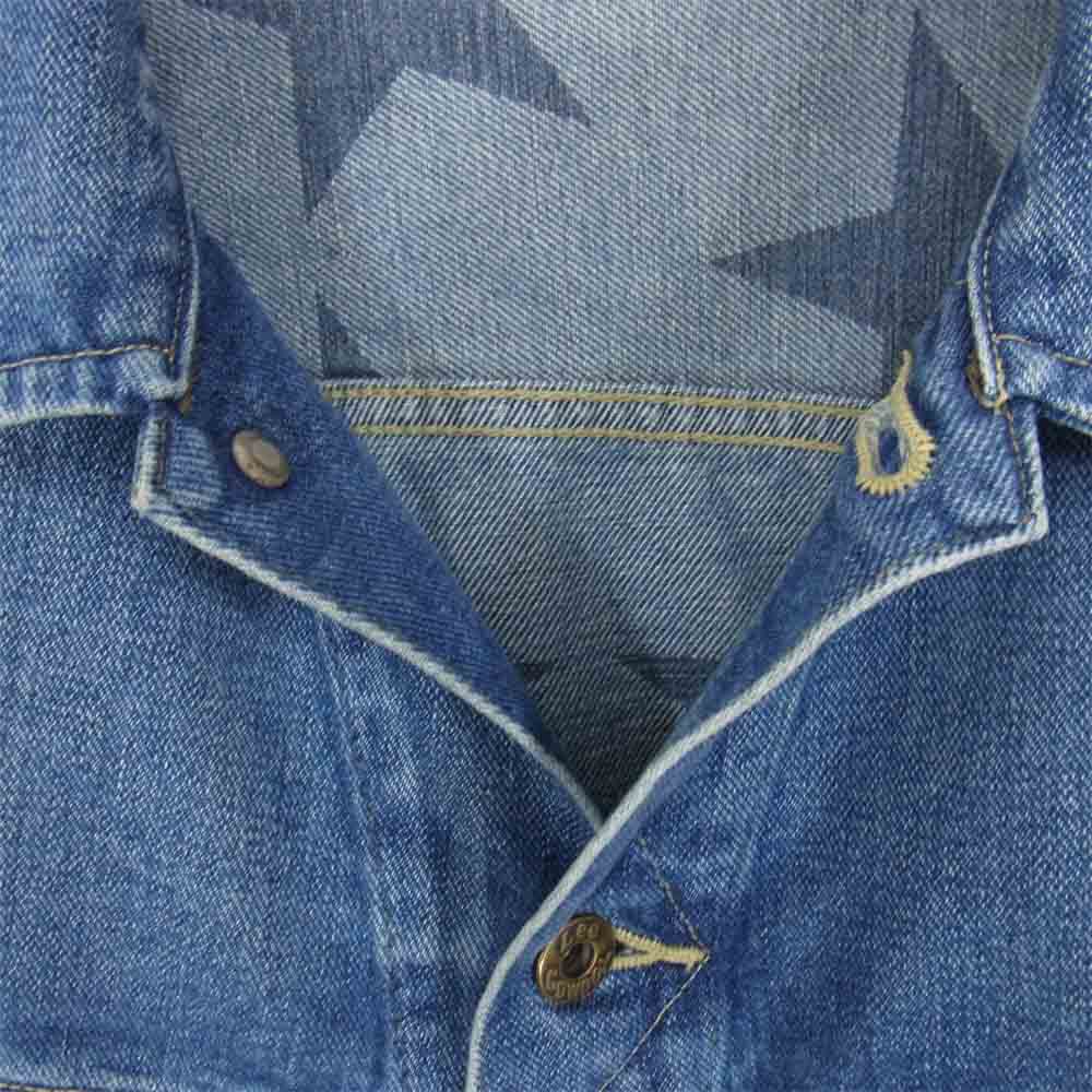 WACKO MARIA ワコマリア LB0168 LEE リー 101-J ウォッシュド ライダース デニム ジャケット インディゴブルー系 40【美品】【中古】