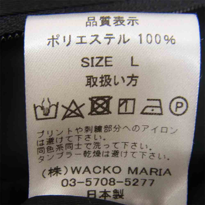 WACKO MARIA ワコマリア ラスタライン ナイロン プルオーバー アノラック パーカー ブラック系 L【美品】【中古】