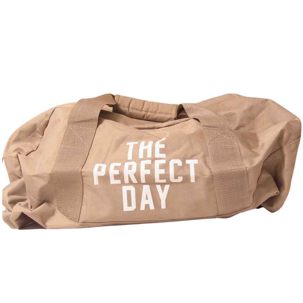 HideandSeek ハイドアンドシーク Duffle Bag ダッフル ボストン バッグ カーキ系【美品】【中古】