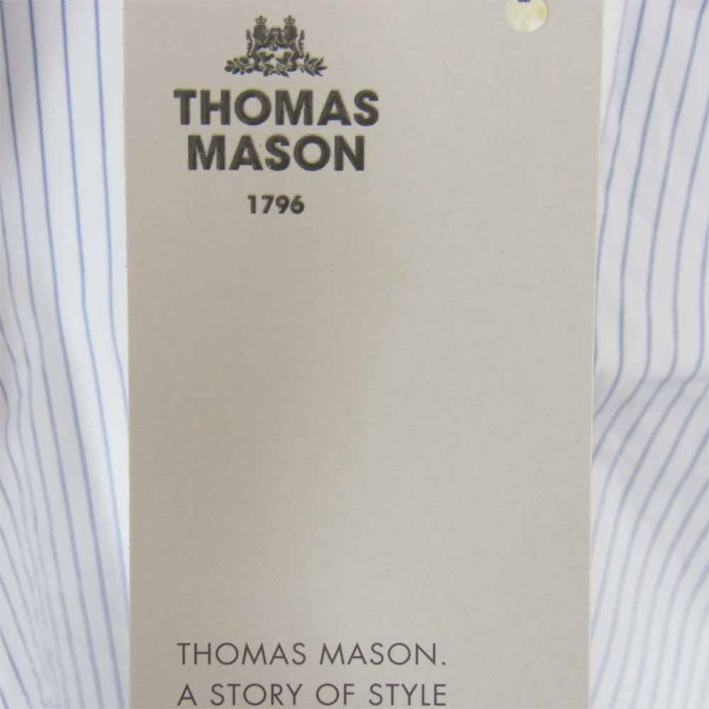 WTAPS ダブルタップス 20SS 201TQDT-SHM03 THOMAS MASON トーマス メイソン BD LS 02 ストライプ ボタン ダウン シャツ ホワイト系 03【中古】