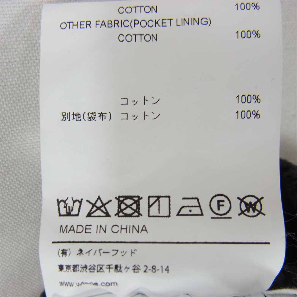 WTAPS ダブルタップス 20AW 202BRDT-PTM04 CHEF TROUSERS コーデュロイ パンツ ブラック系 L【中古】