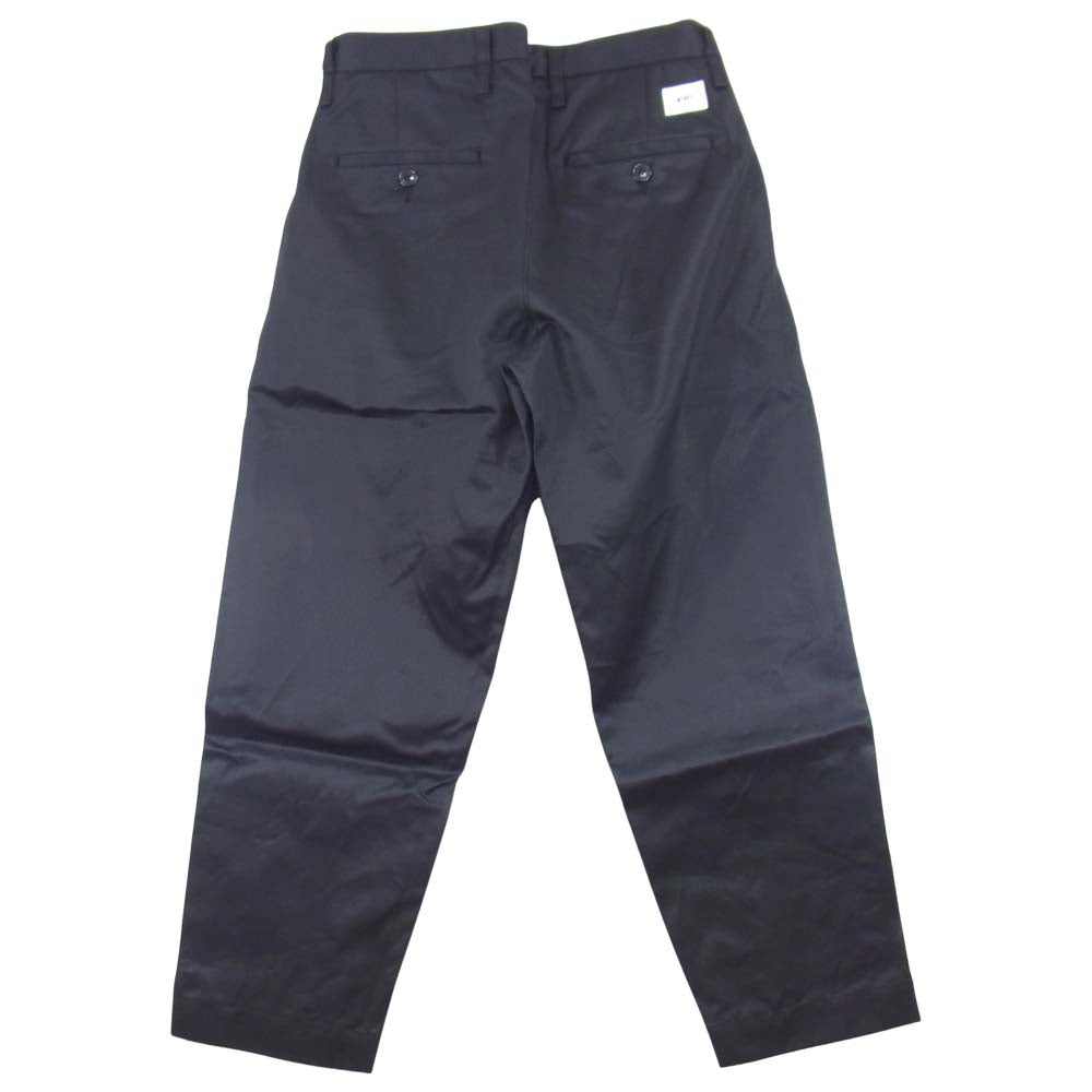 WTAPS ダブルタップス 21SS 211TQDT-PTM02 TUCK02 TROUSERS タック トラウザーズ ネイビー系 M【美品】【中古】