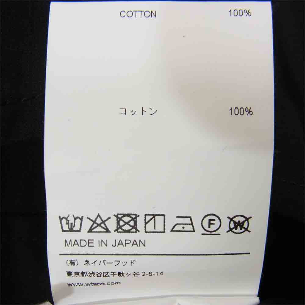 WTAPS ダブルタップス 20AW 202BRDT-SHM02 MODULAR LS COTTON RIPSTOP リップストップ モジュラー シャツ ジャケット ブラック系 L【美品】【中古】