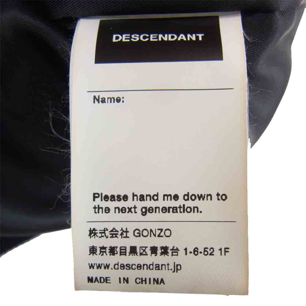 DESCENDANT ディセンダント 20AW 202BRDS-JKM04 FULTON DOWN JACKET ダイヤキルト加工 ダウンジャケット ブラック系 2【美品】【中古】