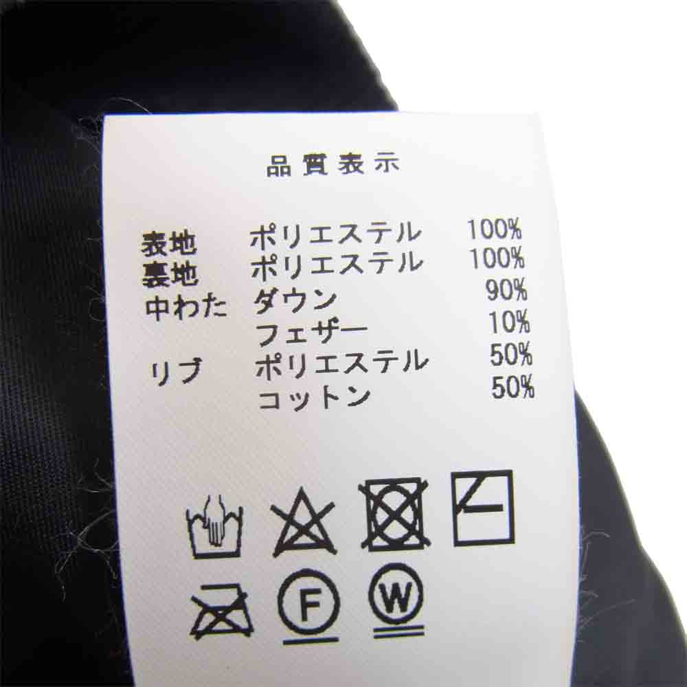 DESCENDANT ディセンダント 20AW 202BRDS-JKM04 FULTON DOWN JACKET ダイヤキルト加工 ダウンジャケット ブラック系 2【美品】【中古】