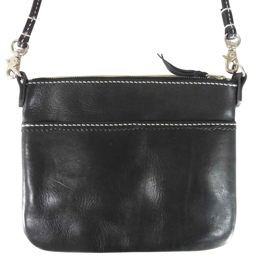 whiz ウィズ Leathers レザー ショルダー バッグ ショルダーバッグ 革 HANDCRAFTED ブラック系【中古】