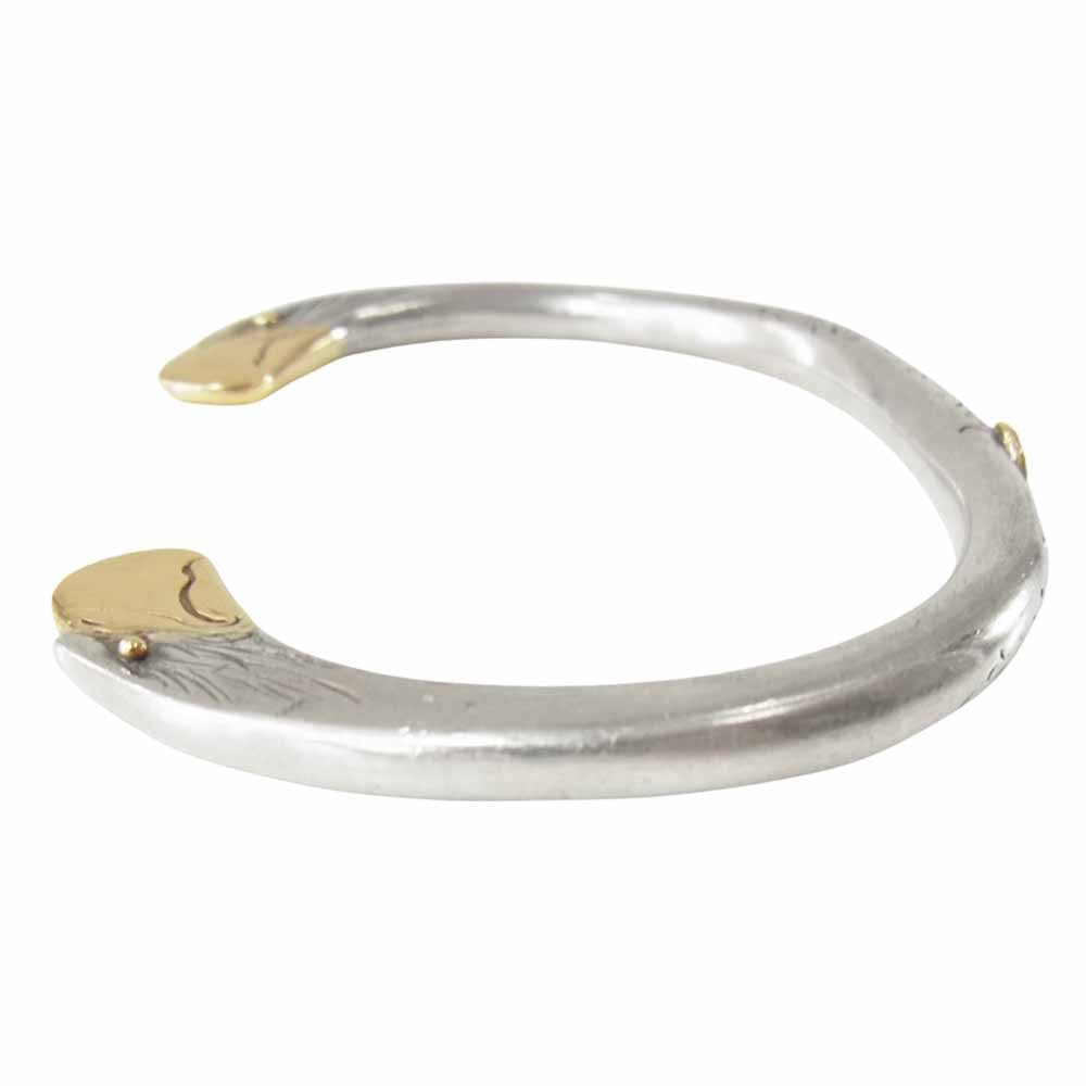 KEN KIKUCHI ケンキクチ K18 金目 イーグルフェイス バングル シルバー