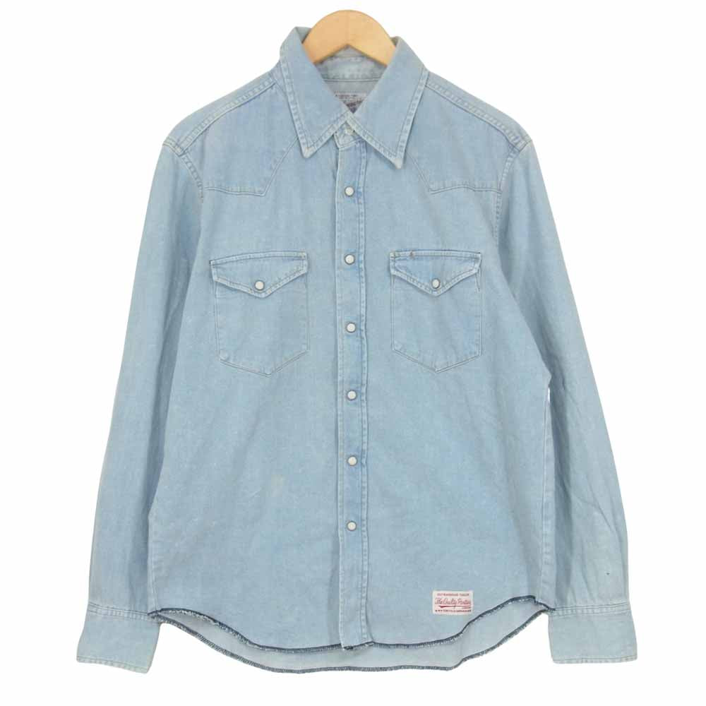 WACKO MARIA ワコマリア 13AW 13AW-D-SHI-03 ウエスタン デニム シャツ インディゴブルー系 XL【中古】