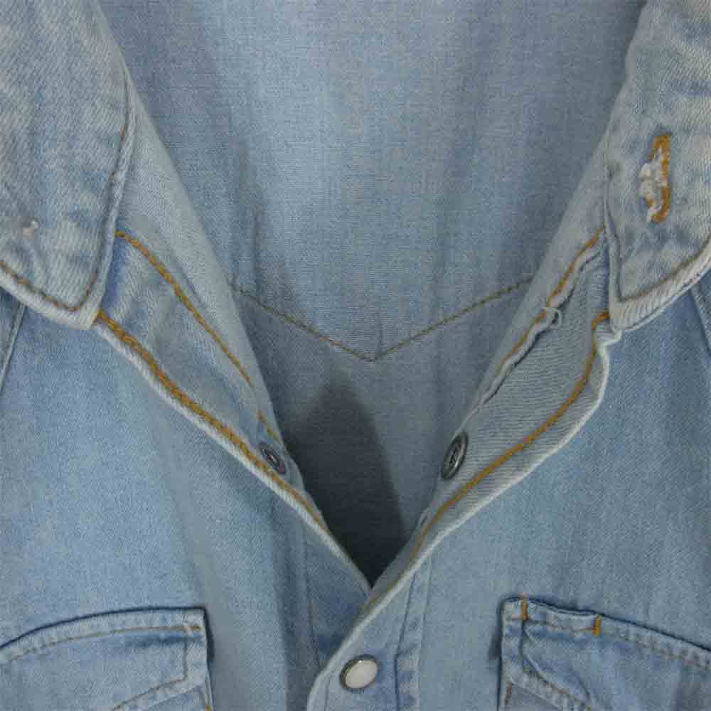 WACKO MARIA ワコマリア 13AW 13AW-D-SHI-03 ウエスタン デニム シャツ インディゴブルー系 XL【中古】