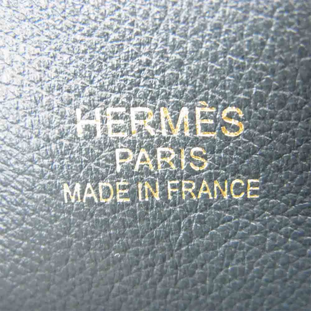 HERMES エルメス ドゥブルサンス 28 T刻印 トートバッグ ターコイズブルー系【中古】
