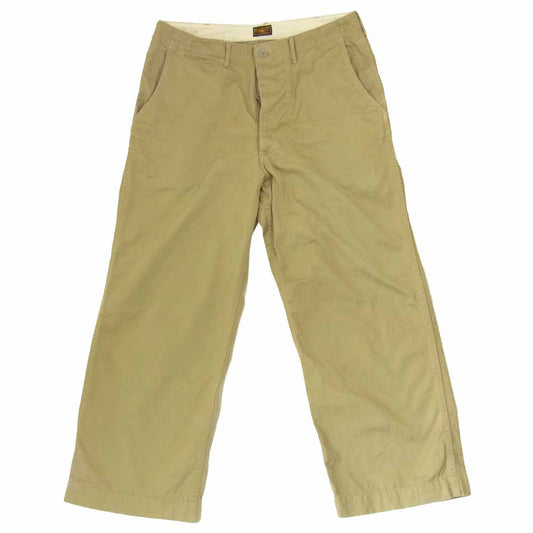 The REAL McCOY'S ザリアルマッコイズ KHAKI TROUSERS ミリタリー チノ パンツ ベージュ ベージュ系 33【中古】