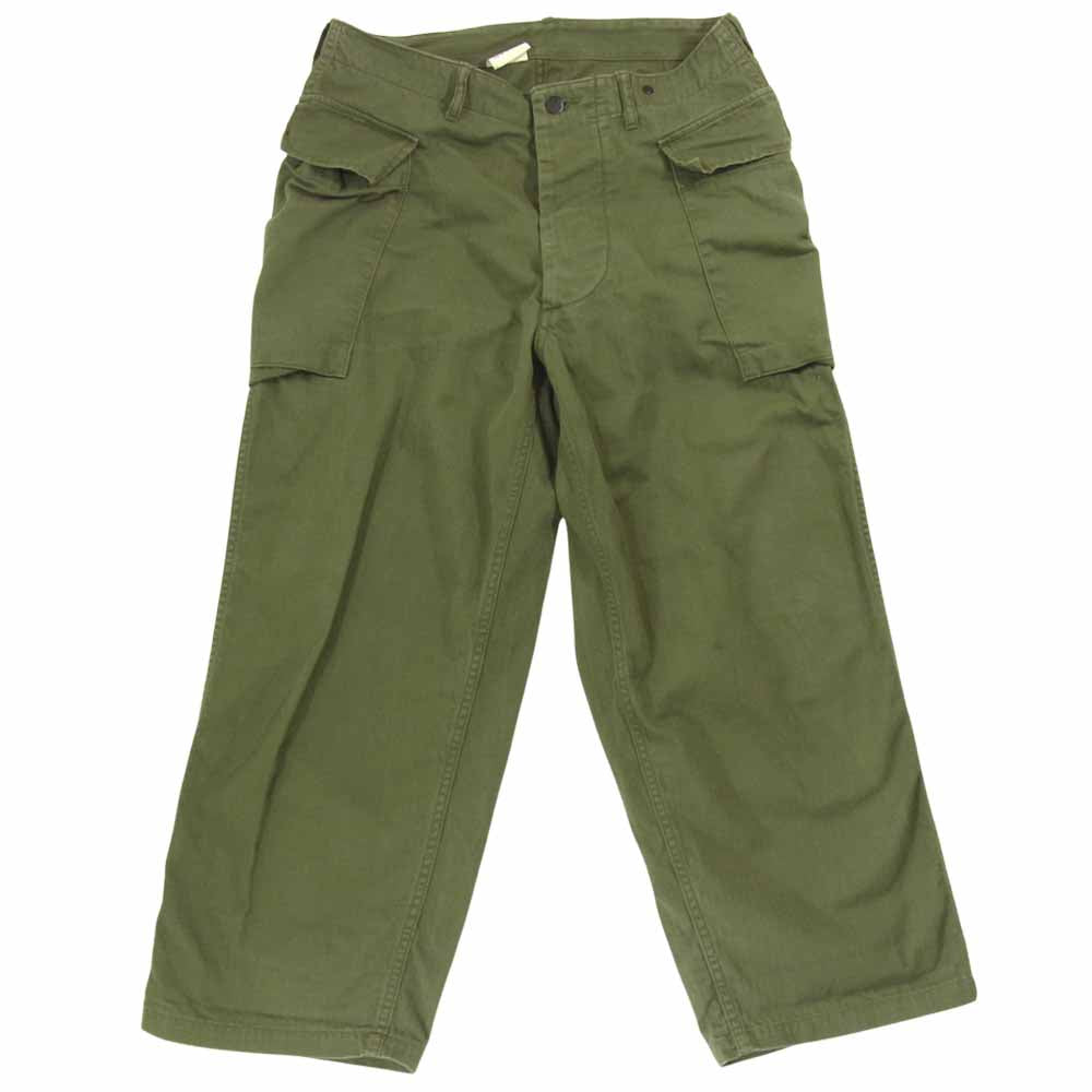 The REAL McCOY'S ザリアルマッコイズ UTILITY TROUSERS ユーティリティ カーゴ ミリタリー パンツ カーキ系 32【中古】