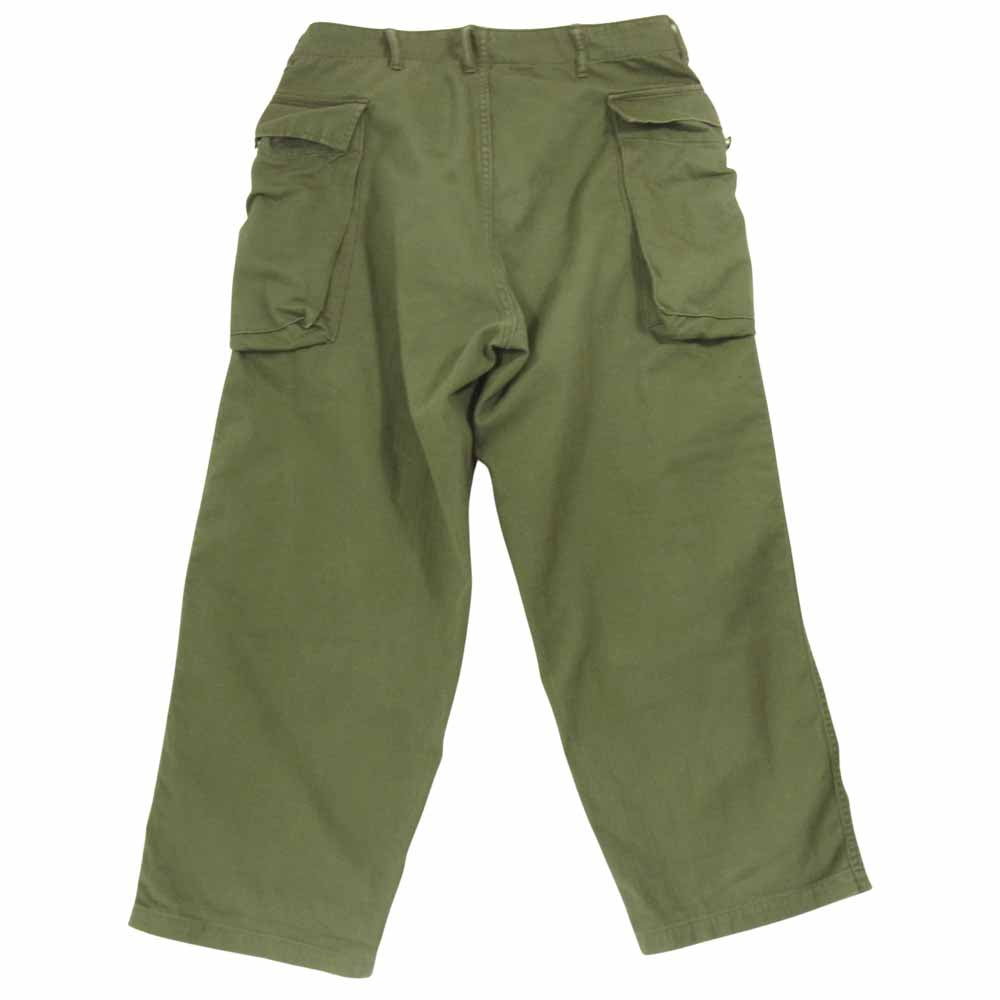 The REAL McCOY'S ザリアルマッコイズ UTILITY TROUSERS ユーティリティ カーゴ ミリタリー パンツ カーキ系 32【中古】