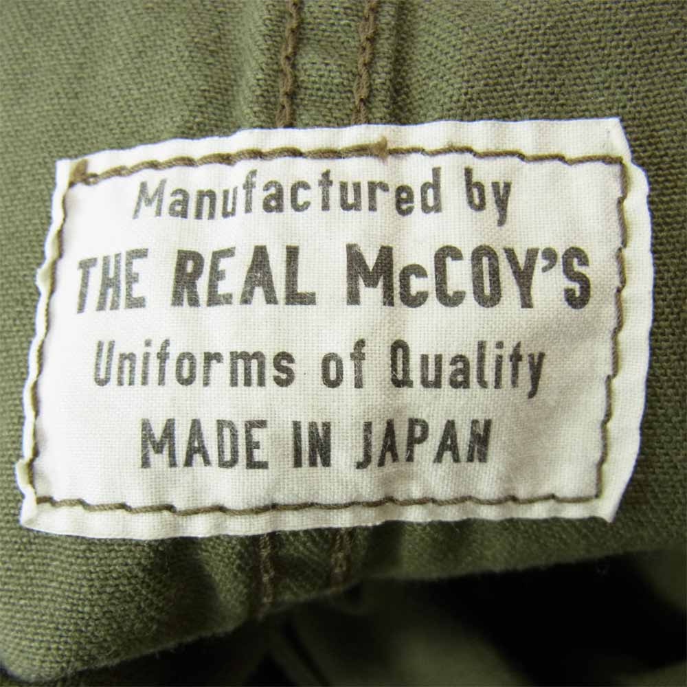 The REAL McCOY'S ザリアルマッコイズ UTILITY TROUSERS ユーティリティ カーゴ ミリタリー パンツ カーキ系 32【中古】