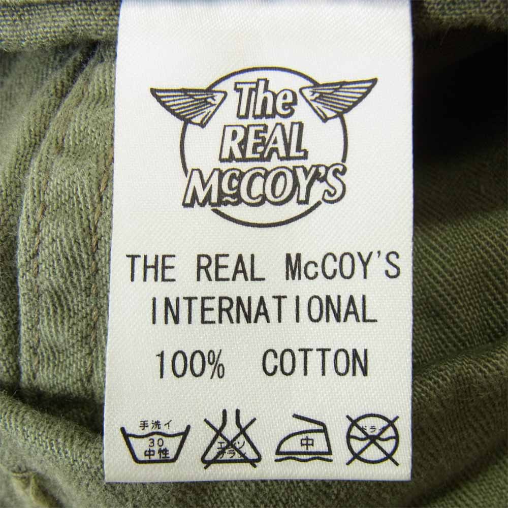 The REAL McCOY'S ザリアルマッコイズ UTILITY TROUSERS ユーティリティ カーゴ ミリタリー パンツ カーキ系 32【中古】