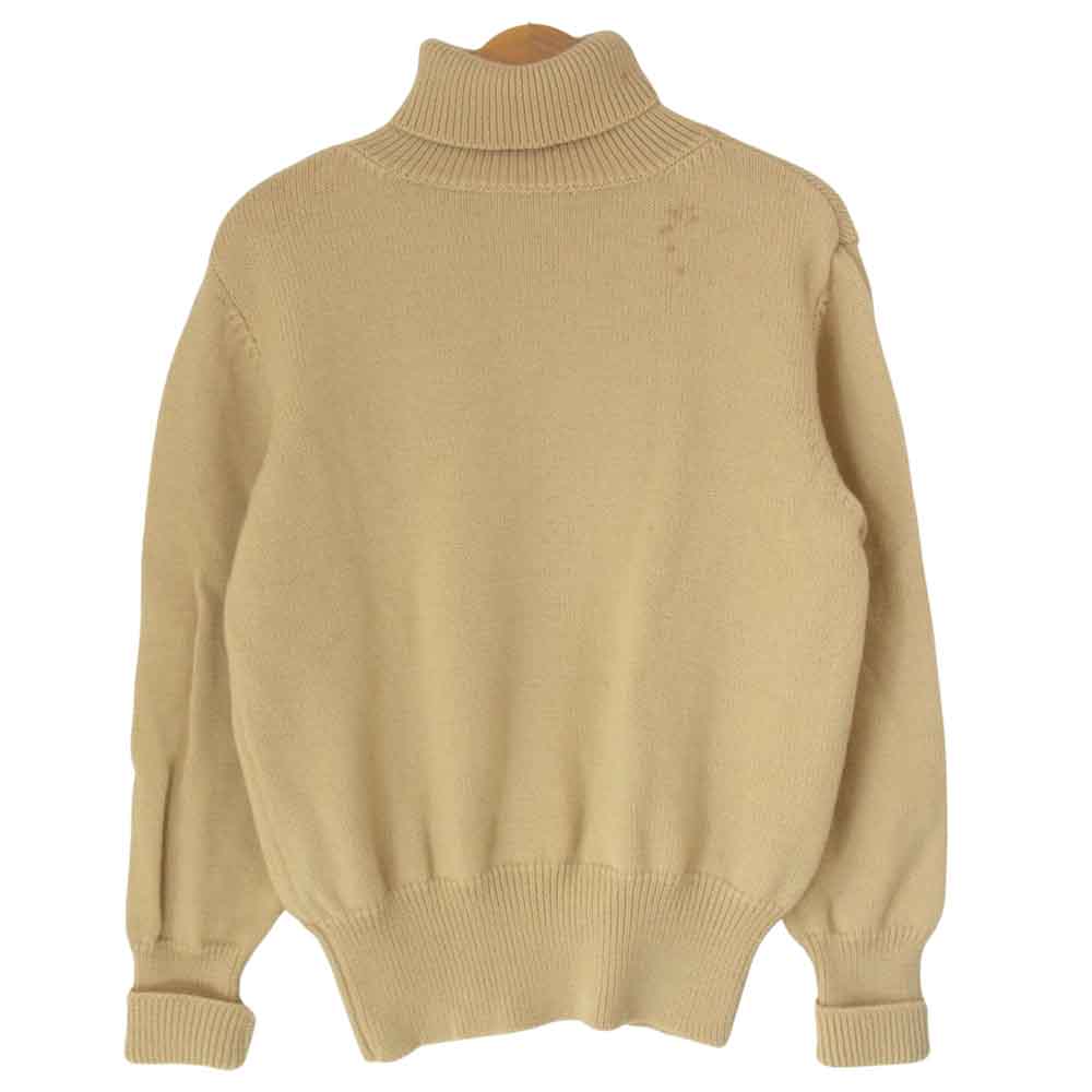 The REAL McCOY'S ザリアルマッコイズ Joe McCoy FISHERMAN SWEATER ジョーマッコイ フィッシャーマン セーター タートルネック ベージュ系 40【中古】