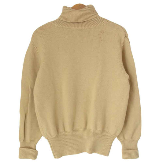 The REAL McCOY'S ザリアルマッコイズ Joe McCoy FISHERMAN SWEATER ジョーマッコイ フィッシャーマン セーター タートルネック ベージュ系 40【中古】