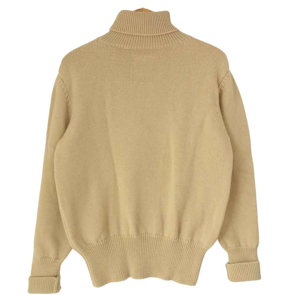 The REAL McCOY'S ザリアルマッコイズ Joe McCoy FISHERMAN SWEATER ジョーマッコイ フィッシャーマン セーター タートルネック ベージュ系 40【中古】