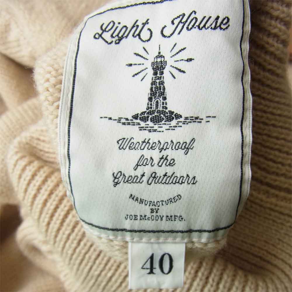The REAL McCOY'S ザリアルマッコイズ Joe McCoy FISHERMAN SWEATER ジョーマッコイ フィッシャーマン セーター タートルネック ベージュ系 40【中古】