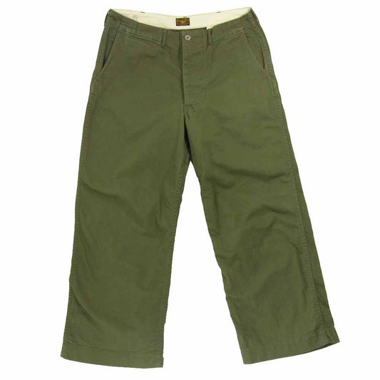 The REAL McCOY'S ザリアルマッコイズ KHAKI TROUSERS ミリタリー チノ パンツ カーキ カーキ系 32【中古】