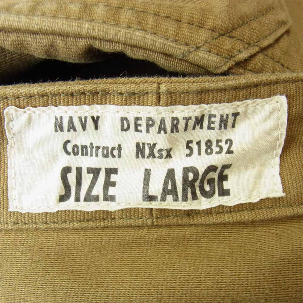 The REAL McCOY'S ザリアルマッコイズ USN N-1 TROUSERS MODIFY モディファイド ミリタリー トラウザー パンツ カーキ系 L【中古】