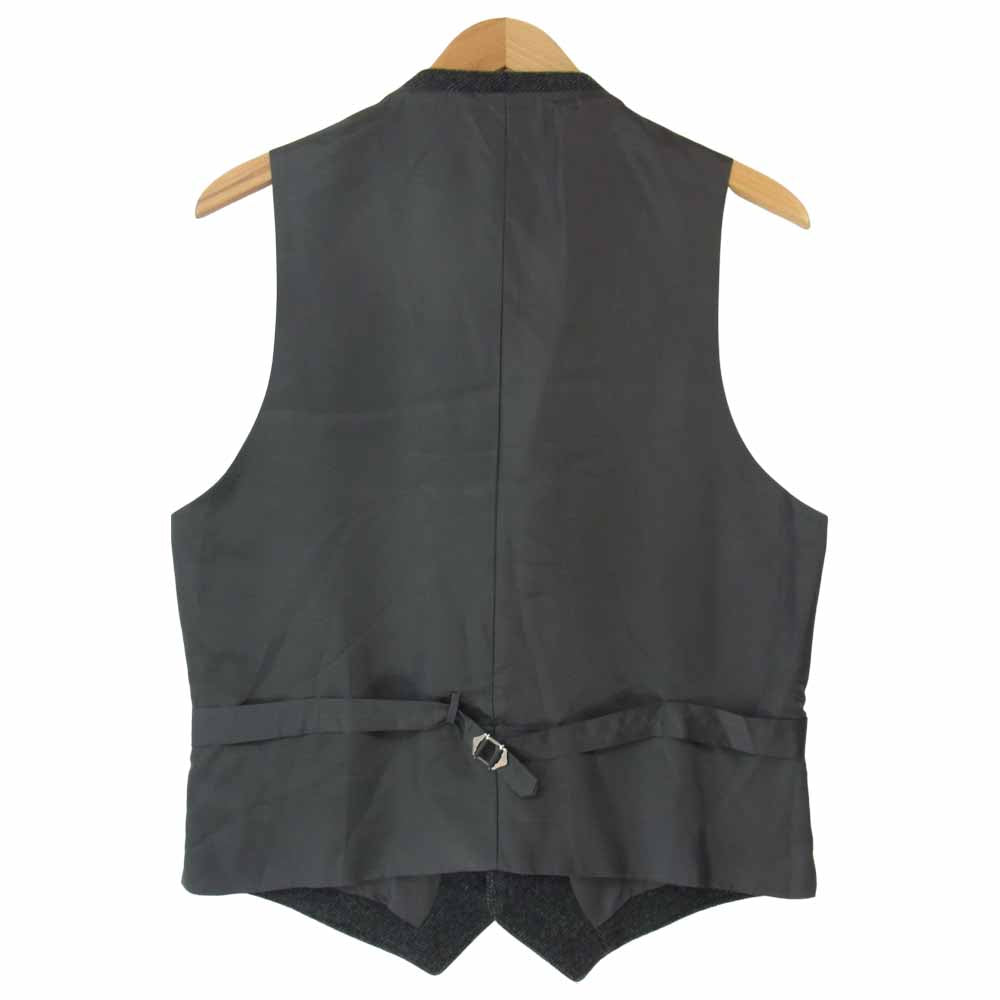 The REAL McCOY'S ザリアルマッコイズ CASHMERE VEST カシミヤ ヘリンボーン ベスト グレー系 40【美品】【中古】
