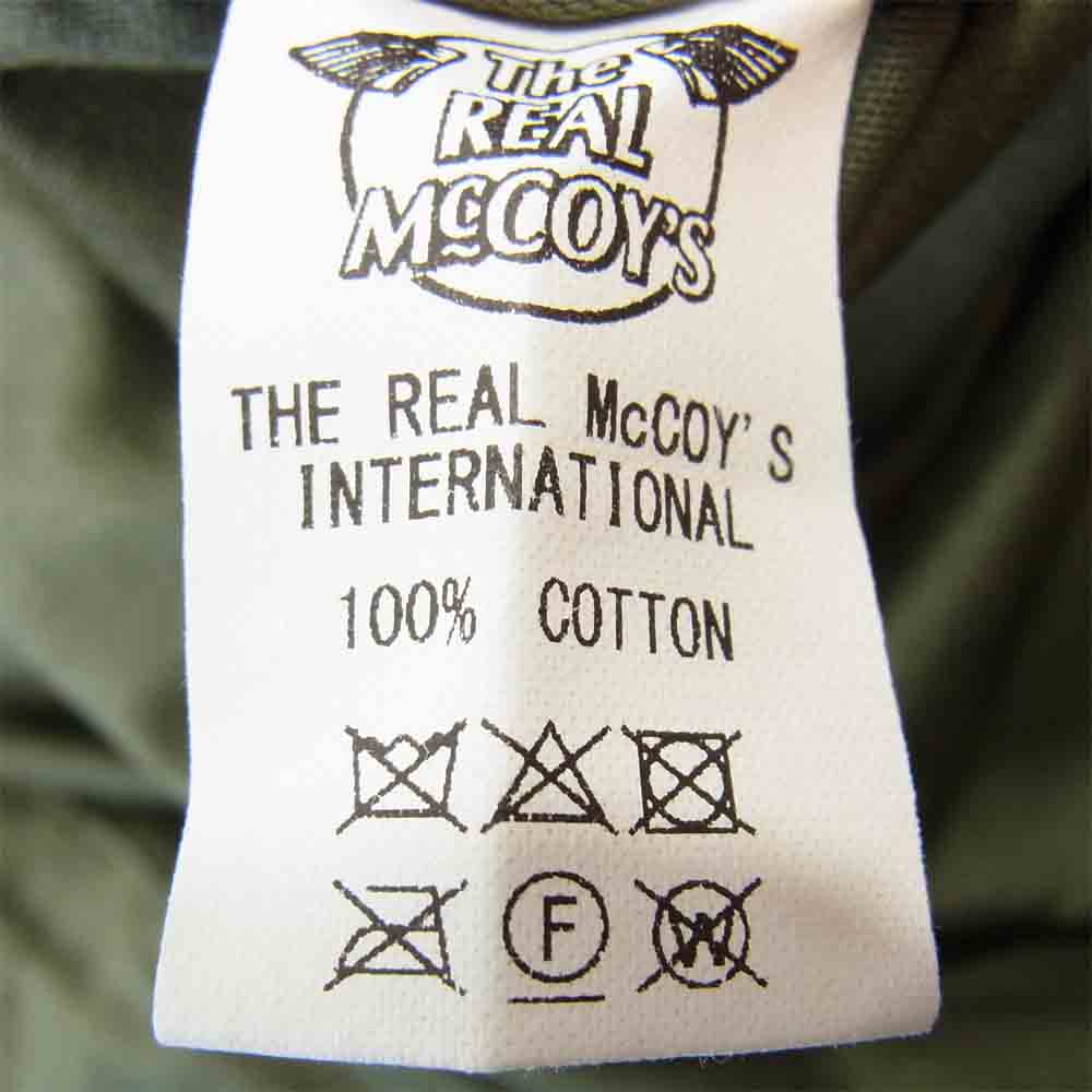 The REAL McCOY'S ザリアルマッコイズ M-1948 PARKA モッズパーカー ミリタリー コート カーキ系 M【美品】【中古】