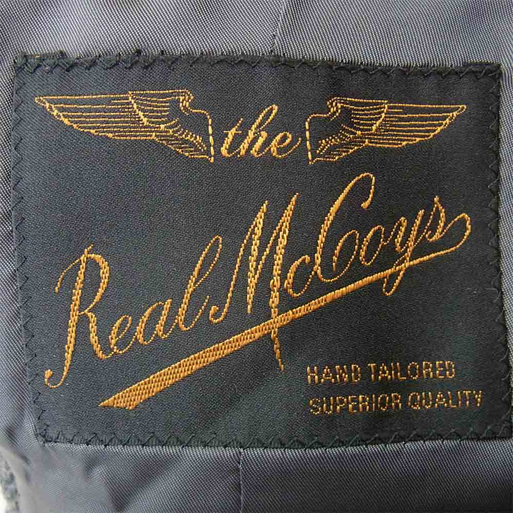 The REAL McCOY'S ザリアルマッコイズ CASHMERE JACKET カシミヤ ヘリンボーン ジャケット グレー系 40【美品】【中古】