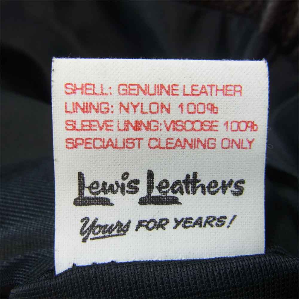 The REAL McCOY'S ザリアルマッコイズ × ルイスレザー Lewis Leathers Lightning Lady's ライトニング レディース ライダース ディアスキン ジャケット ブラック系 34【中古】