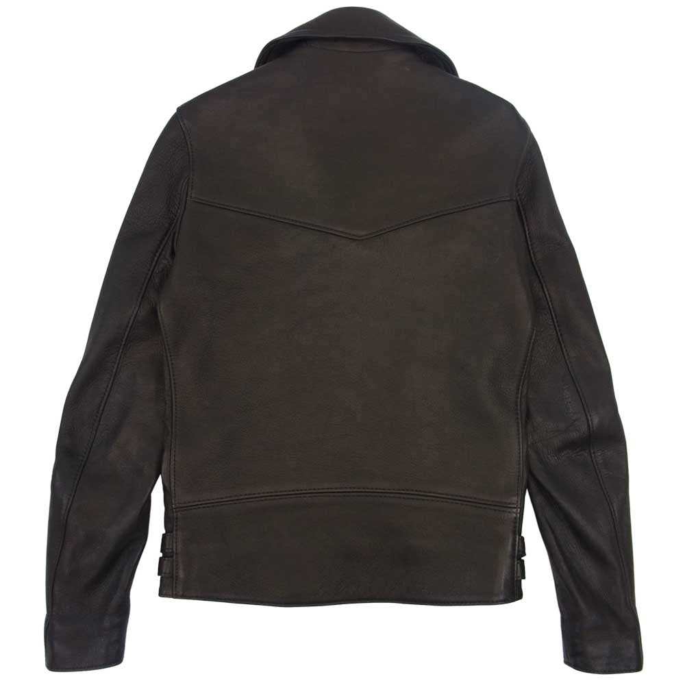 The REAL McCOY'S ザリアルマッコイズ × ルイスレザー Lewis Leathers Lightning ライトニング ライダース ディアスキン ジャケット ブラック系 34【中古】