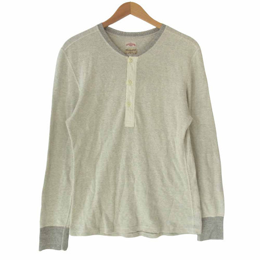 The REAL McCOY'S ザリアルマッコイズ DOUBLE DIAMOND COALMINER HENLY SHIRTS ダブルダイヤモンド コールマイナー 長袖Ｔシャツ カットソー グレー系 M【中古】
