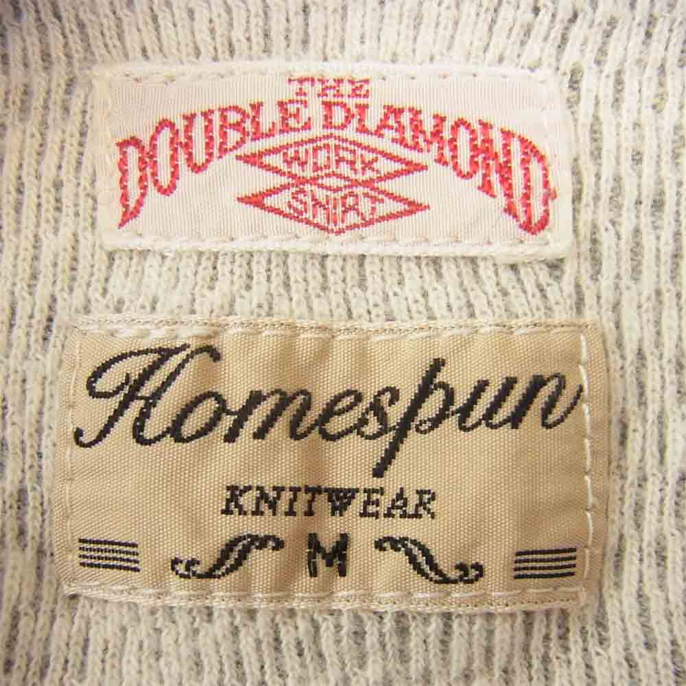 The REAL McCOY'S ザリアルマッコイズ DOUBLE DIAMOND COALMINER HENLY SHIRTS ダブルダイヤモンド コールマイナー 長袖Ｔシャツ カットソー グレー系 M【中古】