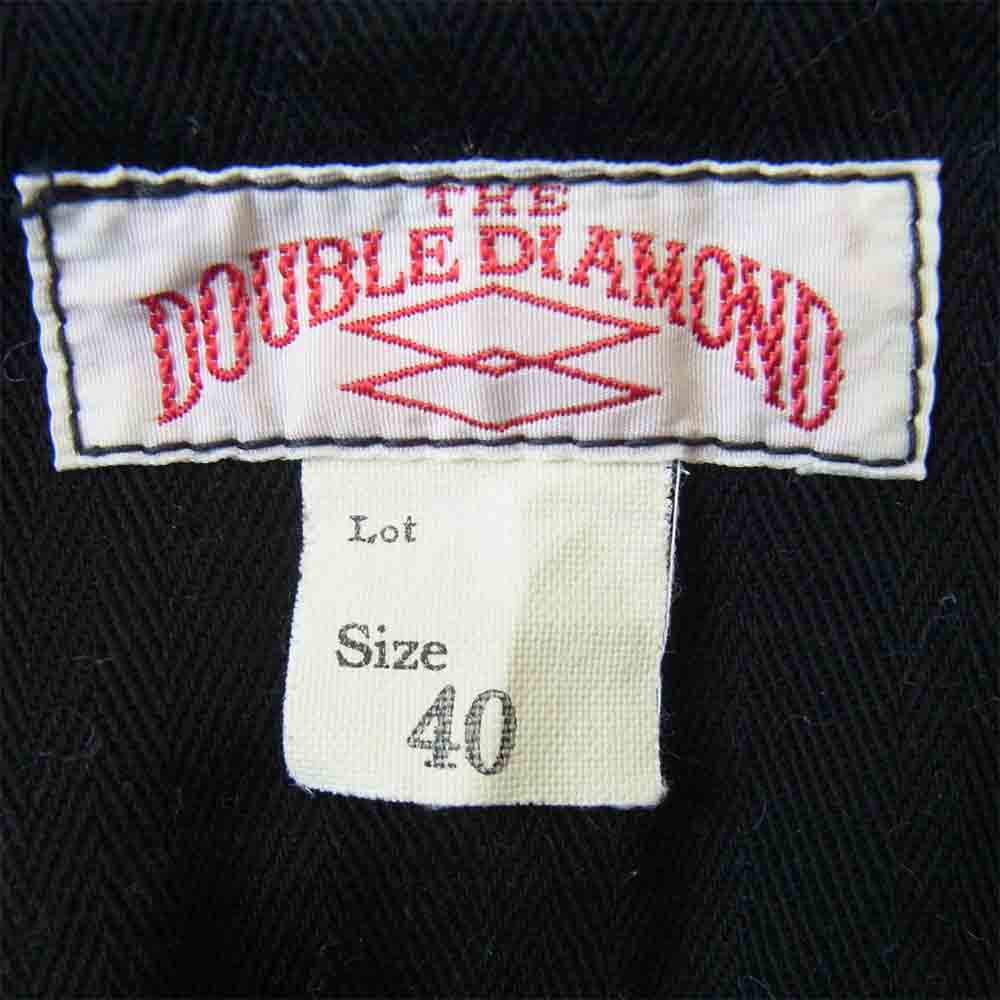 The REAL McCOY'S ザリアルマッコイズ DOUBLE DIAMOND ダブルダイヤモンド シンチバック付 ベスト ジャケット ブラック系 40【中古】
