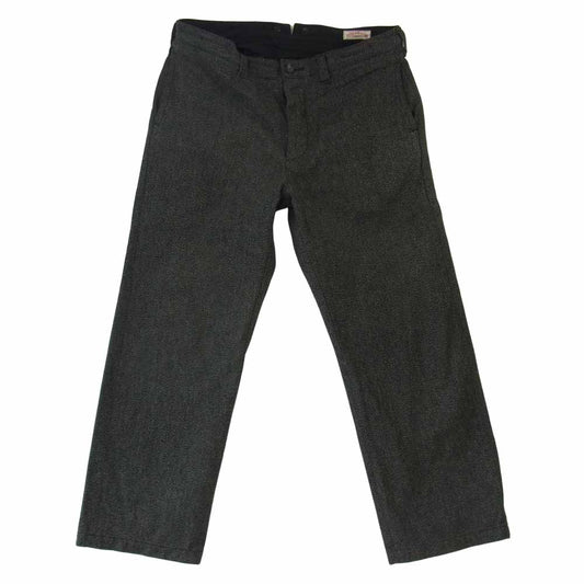 The REAL McCOY'S ザリアルマッコイズ DOUBLE DIAMOND ダブルダイヤモンド シンチバック コットン パンツ ブラック系 32【中古】