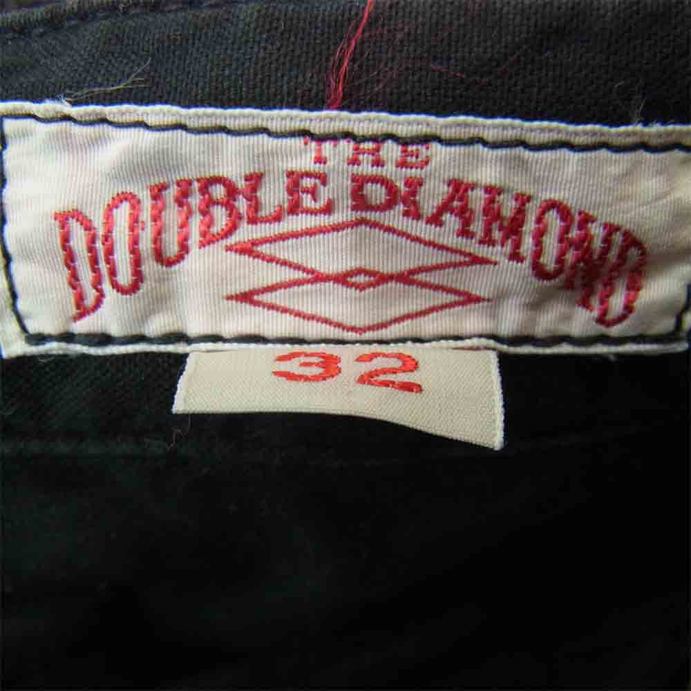 The REAL McCOY'S ザリアルマッコイズ DOUBLE DIAMOND ダブルダイヤモンド シンチバック コットン パンツ ブラック系 32【中古】