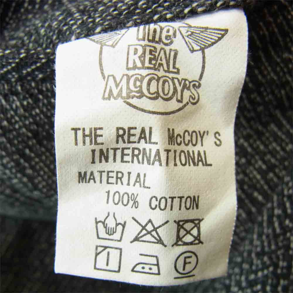 The REAL McCOY'S ザリアルマッコイズ DOUBLE DIAMOND ダブルダイヤモンド シンチバック コットン パンツ ブラック系 32【中古】