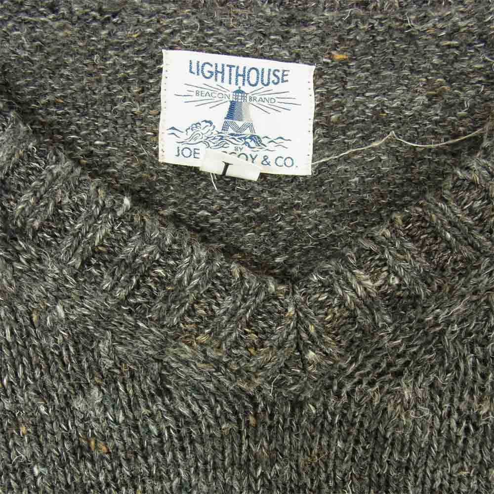 ジョーマッコイ LIGHT HOUSE LINEN SUMMER KNIT SWEATER ライトハウス リネン サマー ニット セーター グレー系 L【中古】