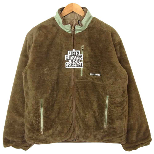 ブラックアイパッチ 21SS BEPSS210T04 FLEECE JACKET フリース ジャケット リバーシブル ブラウン系 M【新古品】【未使用】【中古】