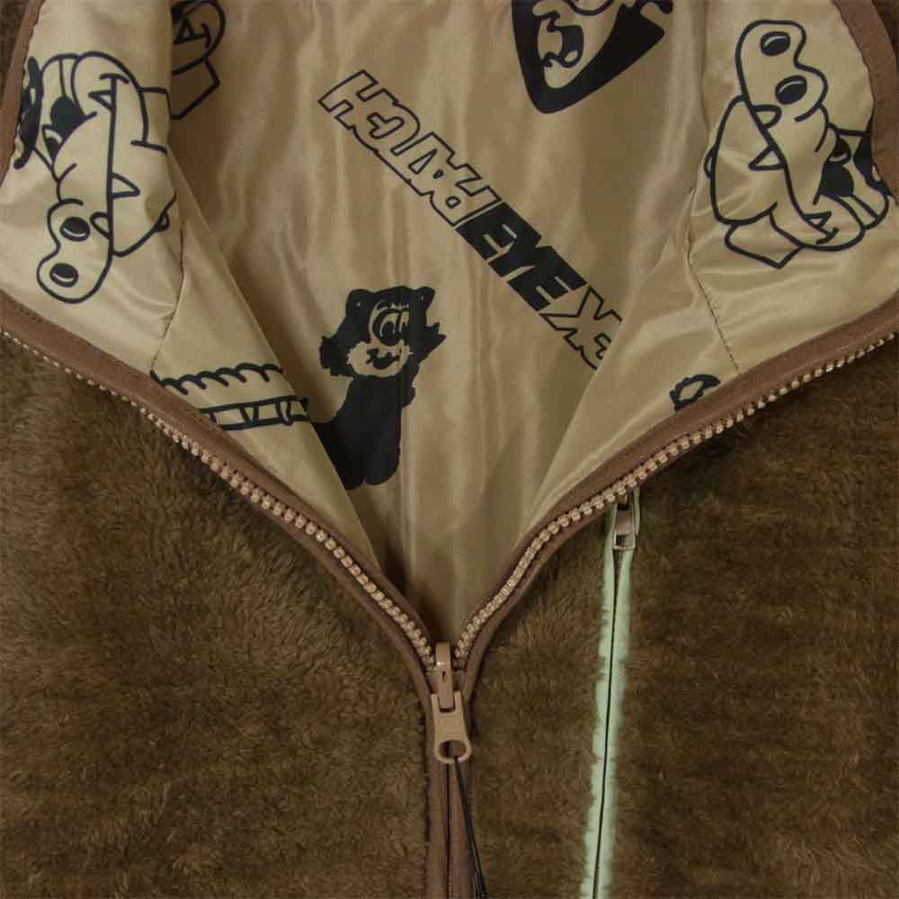 ブラックアイパッチ 21SS BEPSS210T04 FLEECE JACKET フリース ジャケット リバーシブル ブラウン系 M【新古品】【未使用】【中古】