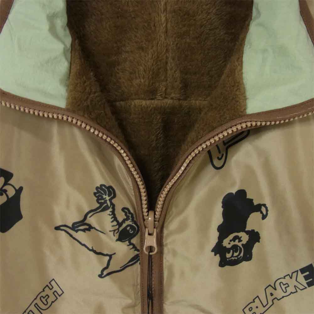 ブラックアイパッチ 21SS BEPSS210T04 FLEECE JACKET フリース ジャケット リバーシブル ブラウン系 M【新古品】【未使用】【中古】