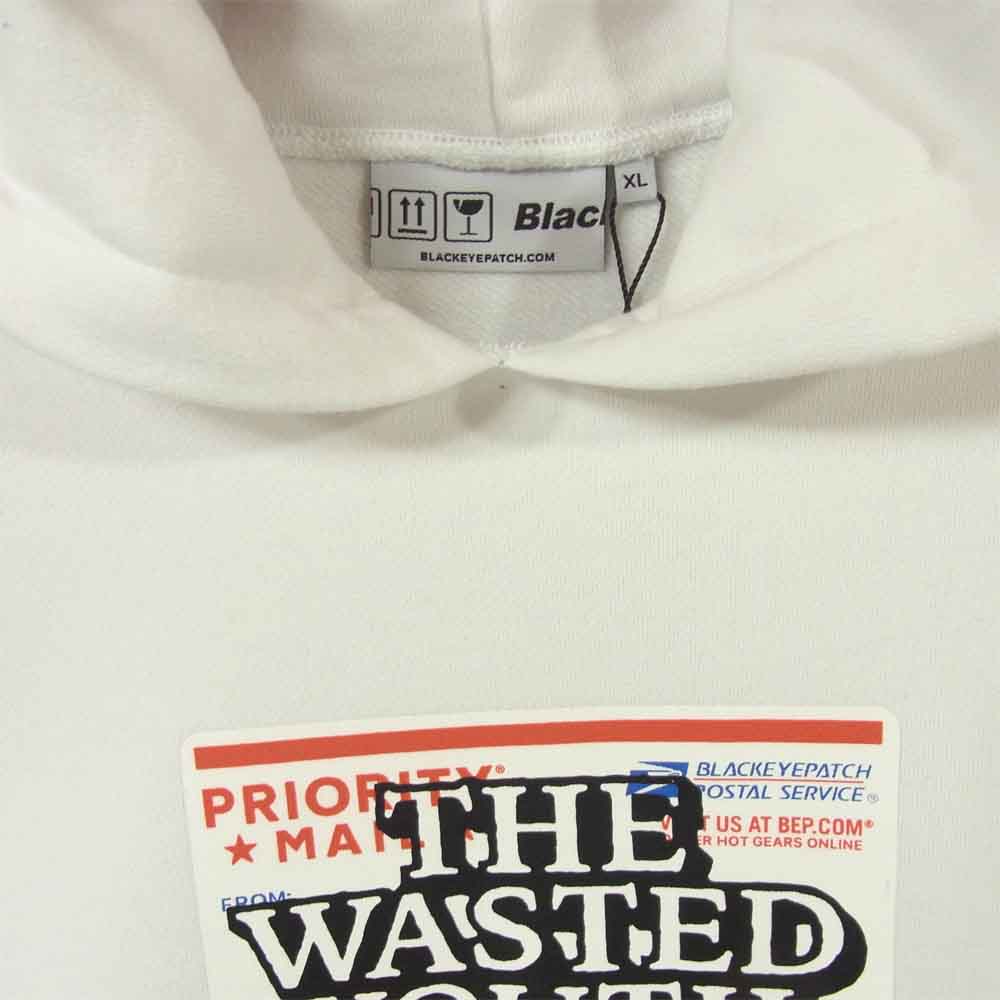 ブラックアイパッチ 21SS BEPSS21EI19 THE WASTED YOUTH HOODED PARKA ウェステッドユース フーデッド パーカー ホワイト系 XL【新古品】【未使用】【中古】
