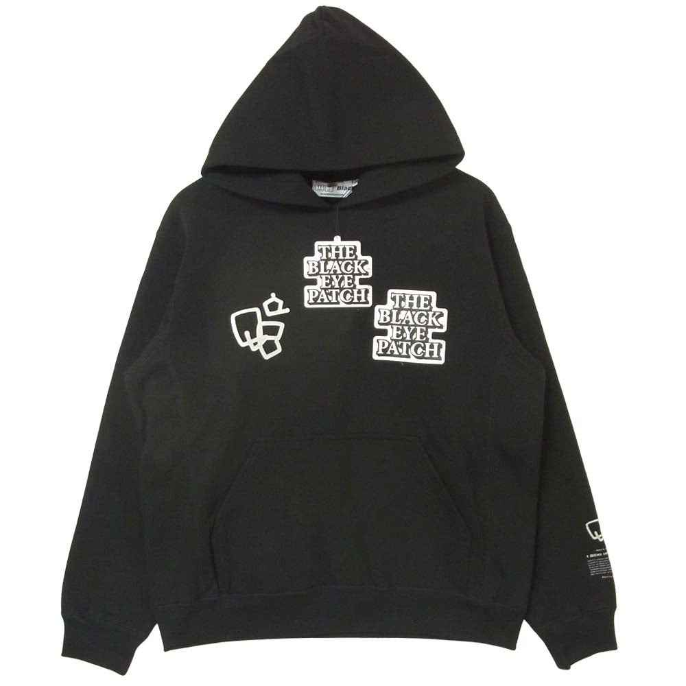 ブラックアイパッチ 21SS BEPSS21TP05 LOGO HOODED PARKA ロゴ フーデッド パーカー ブラック系 M【新古品】【未使用】【中古】