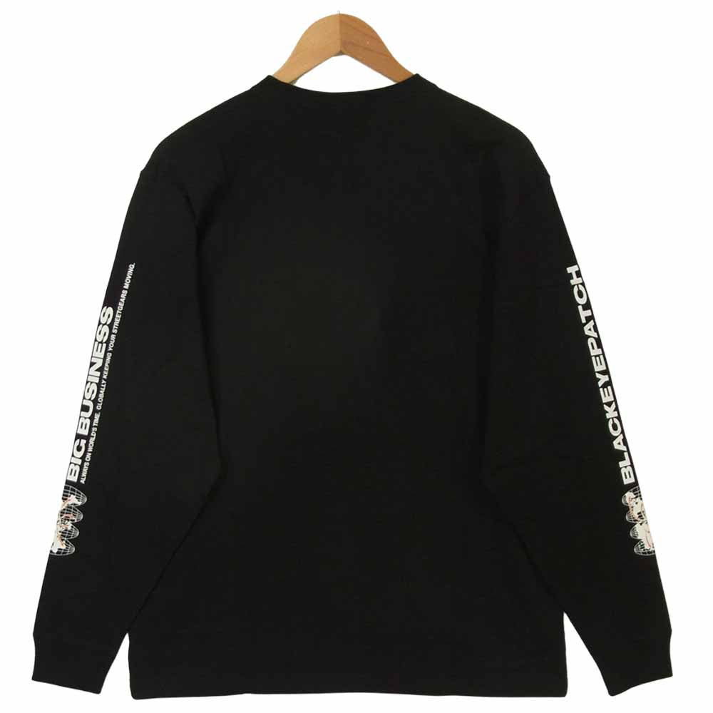 ブラックアイパッチ 20AW BEPFW20TE09 BIG BUSINESS L/S TEE ビッグ ビジネス ロングスリーブ 長袖 Tシャツ ブラック系 M【新古品】【未使用】【中古】