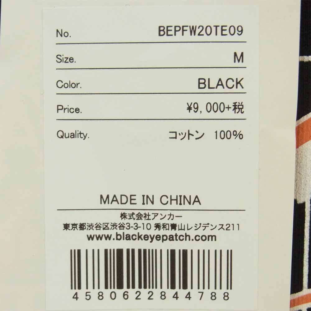 ブラックアイパッチ 20AW BEPFW20TE09 BIG BUSINESS L/S TEE ビッグ ビジネス ロングスリーブ 長袖 Tシャツ ブラック系 M【新古品】【未使用】【中古】