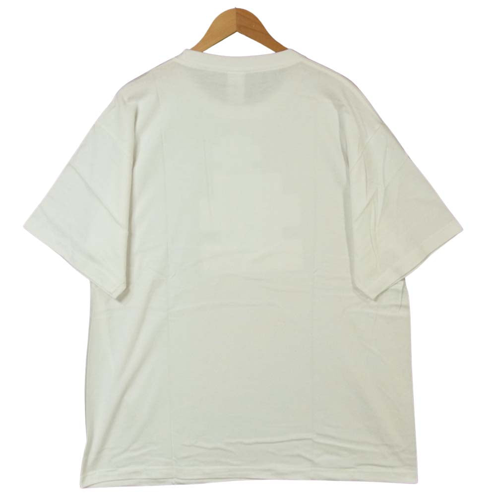 ブラックアイパッチ BEPF18TE02 STICKER LOGO TEE ロゴ 半袖 Tシャツ ホワイト系 XL【新古品】【未使用】【中古】