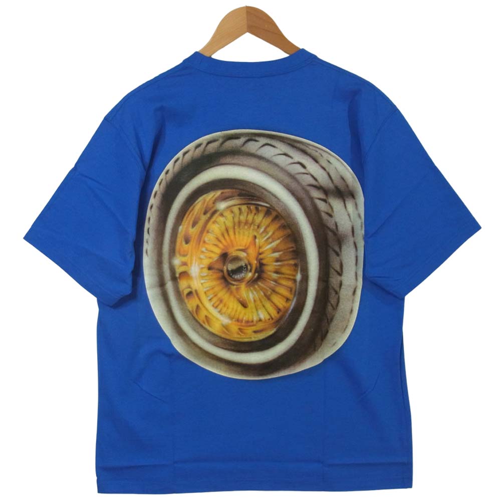 ブラックアイパッチ 20SS BEPSS20TE03 Wheelz Tee ホイールイズ ティー 半袖 Tシャツ ブルー系 L【新古品】【未使用】【中古】