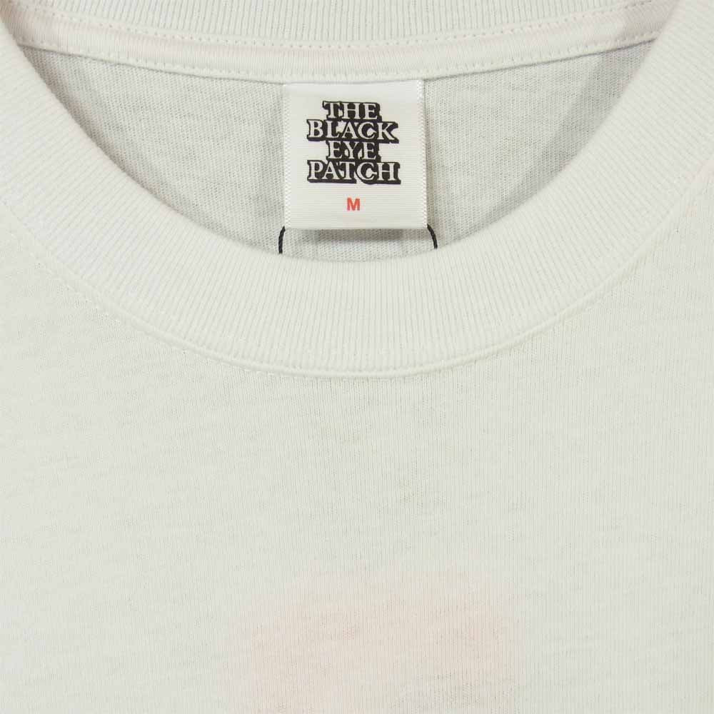 ブラックアイパッチ 20SS BEPSS20TE01 LABEL TEE ラベル 半袖 Tシャツ ホワイト系 M【新古品】【未使用】【中古】