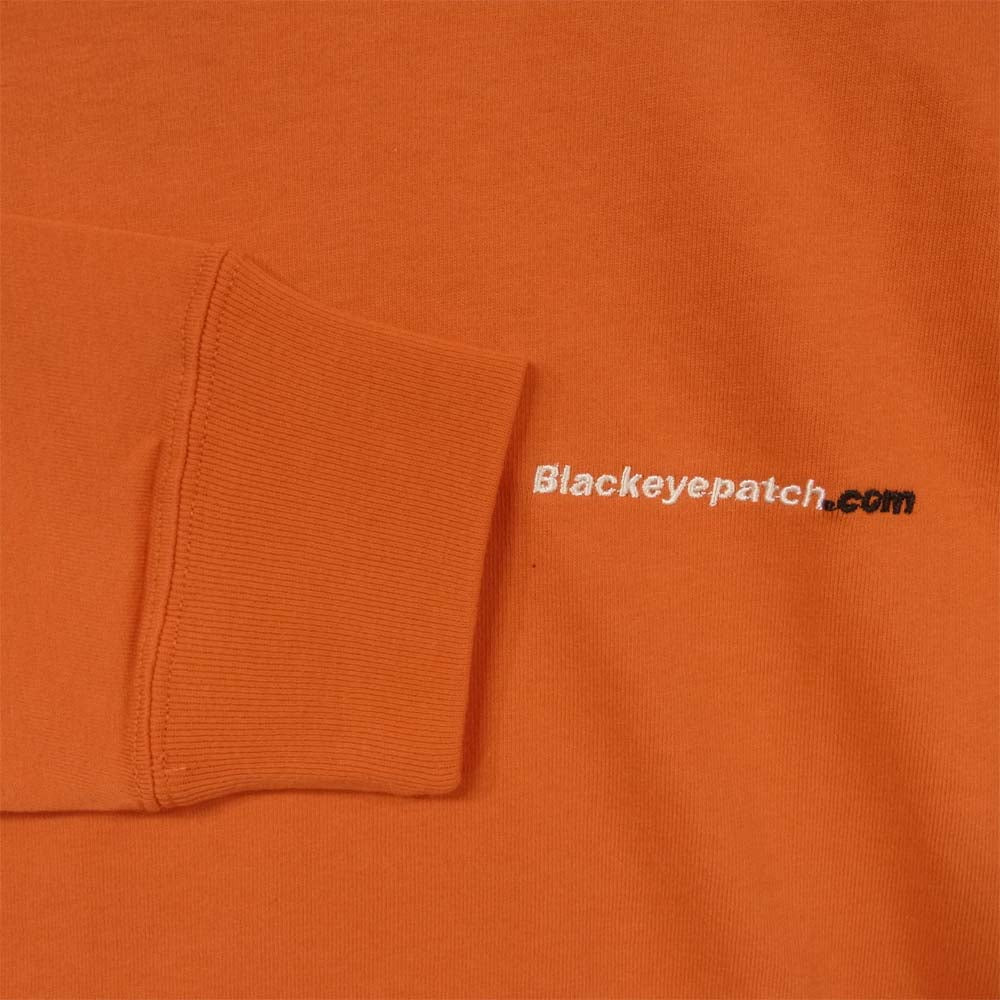 ブラックアイパッチ 20SS BEPSS20TE06 HANDLE WITH CARE L/S TEE 長袖 Tシャツ オレンジ系 M【新古品】【未使用】【中古】